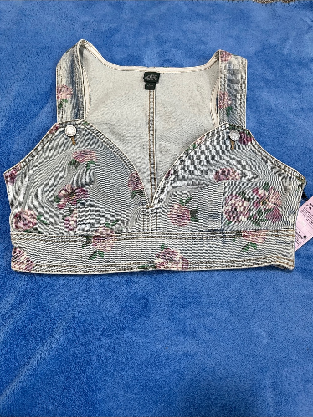 NWT Jean Crop Top